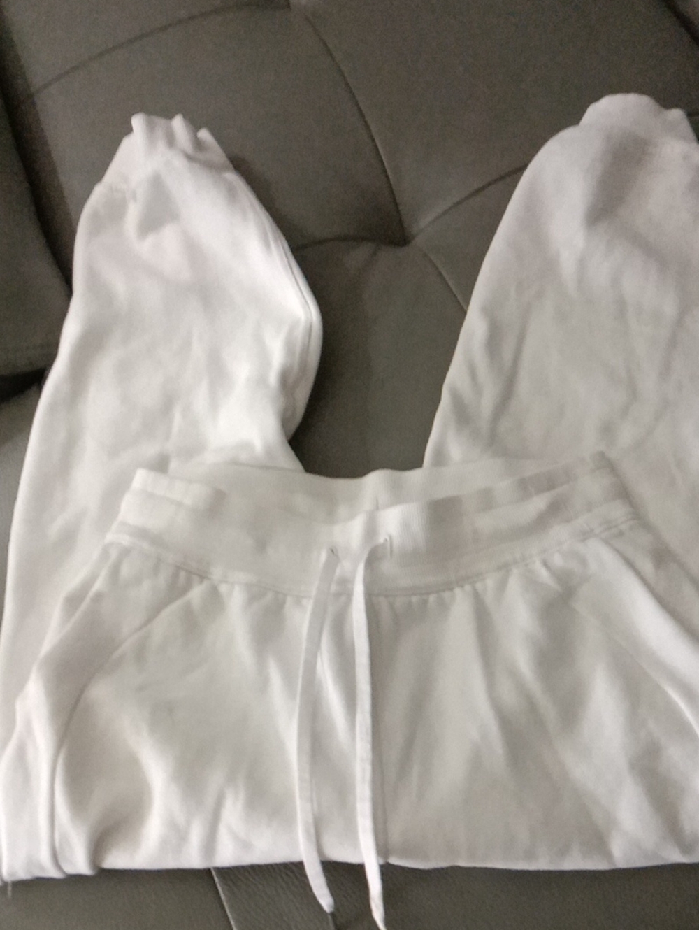 Lululemon White Jogger Sweatpants